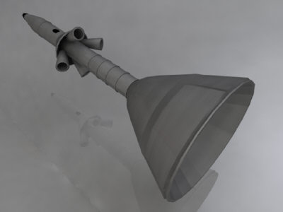 3d model ares 1 rocket - ARES 1 Rocket by Monkey Wrench